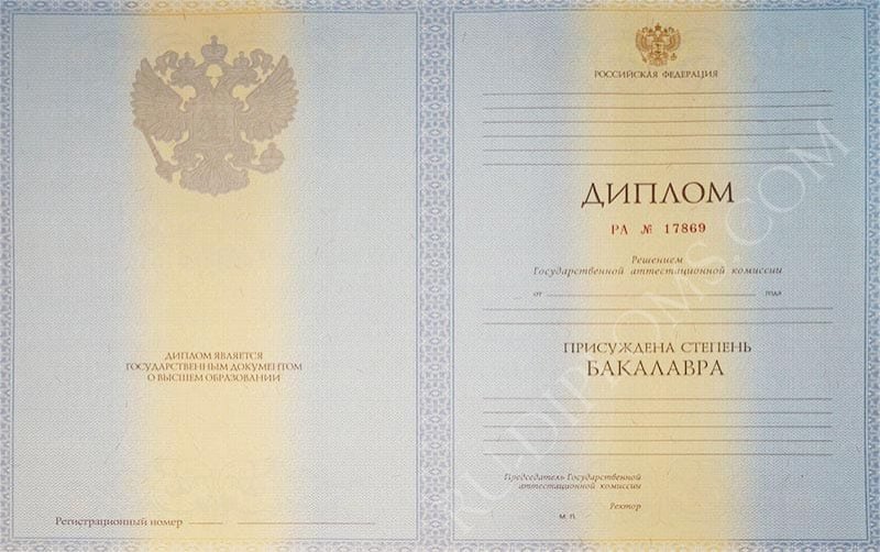 Диплом бакалавра 2010-2013 год  